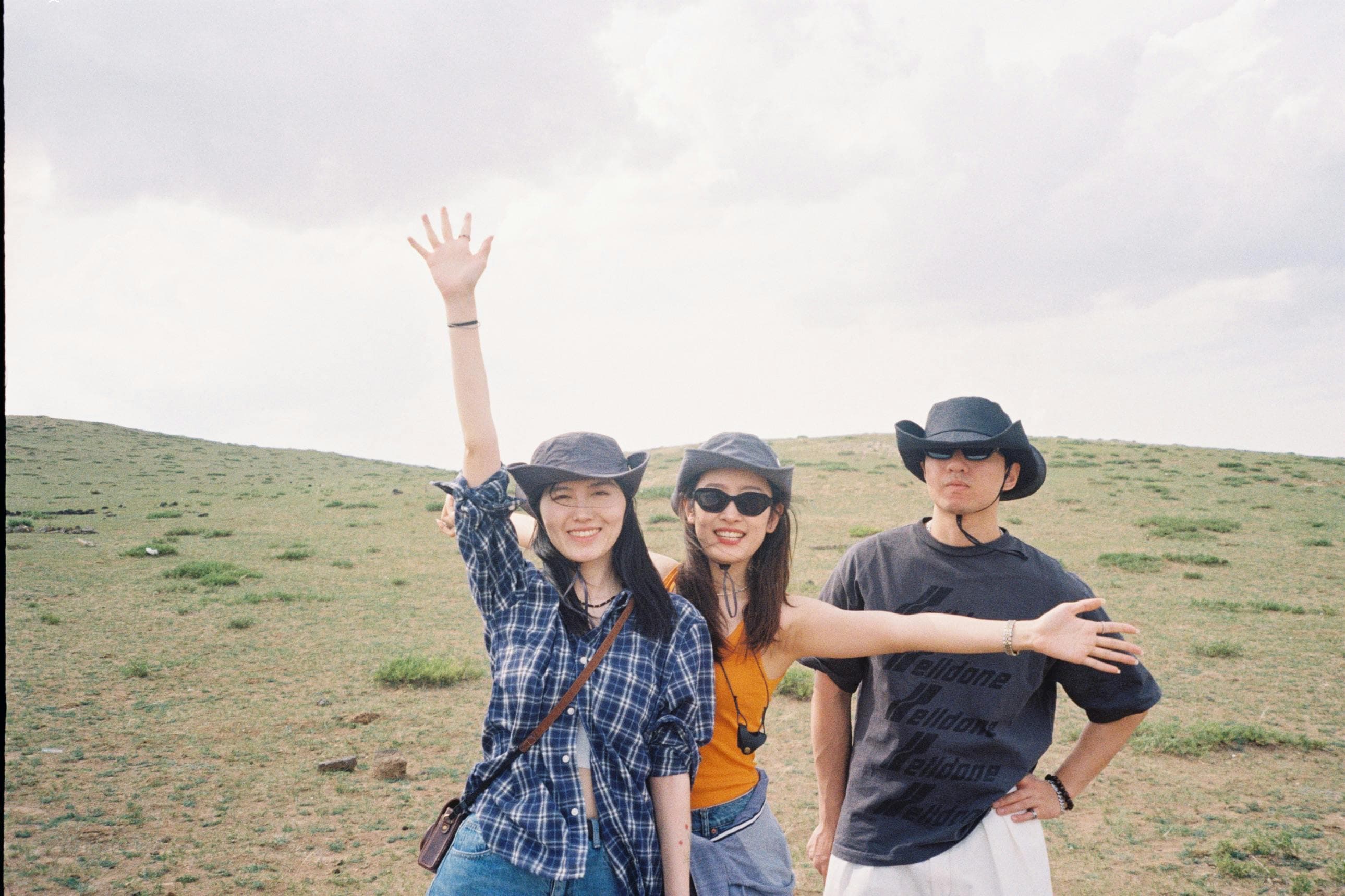 モンゴルの草原の風景